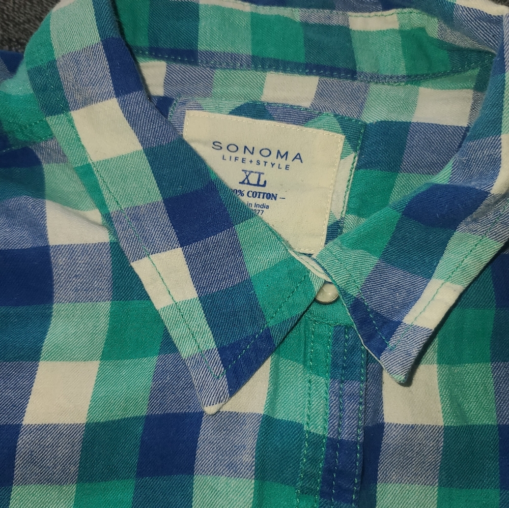 sonoma womens button down shirts